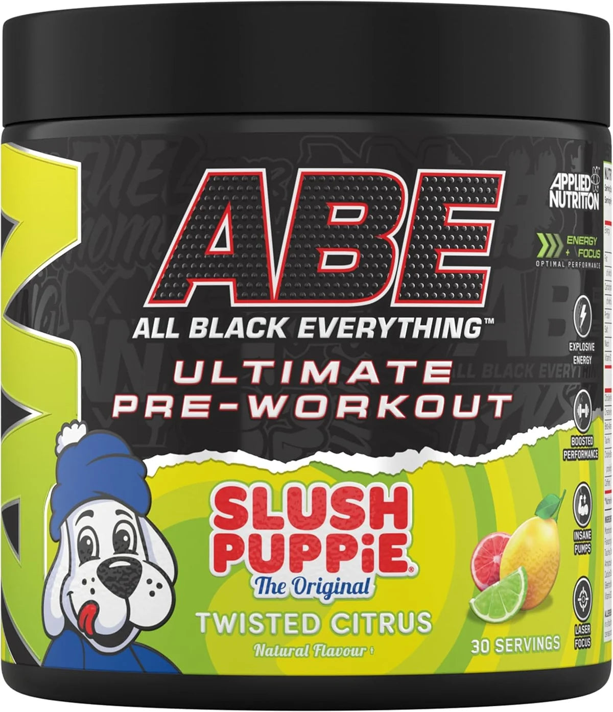ABE ULTIMATE PRE-WORKIUT SULSH PUPPIE TWISTED CITRUS