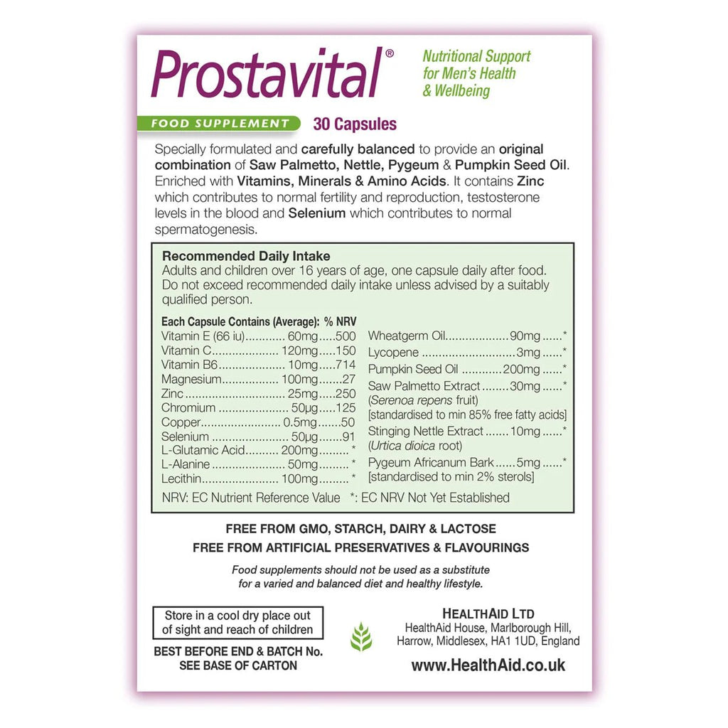 Prostavital Capsules | MJPROTEIN
