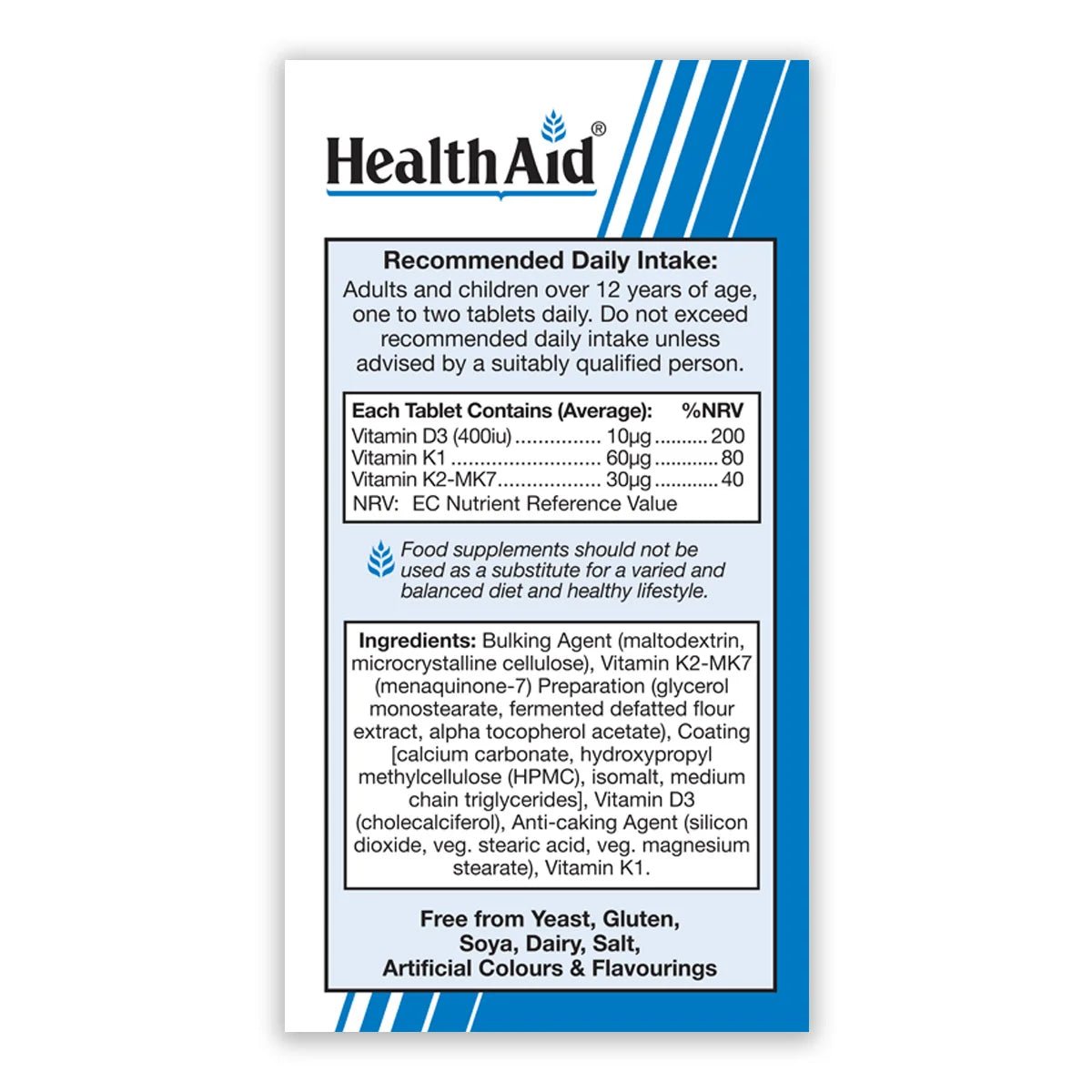 Vitamin K Complex +Vit D3 30 Tablets